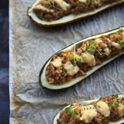 Zucchini Stuffed with Meat