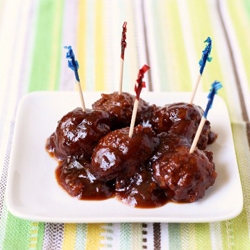 Cherry Chipotle Barbecue Meatballs