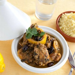 Lemon Chicken Tajine with Olives