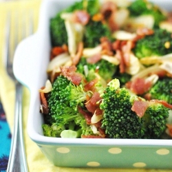 Garlicky Broccoli with Bacon