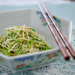 Quick Sauteed Pea Sprouts