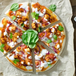 Tandoori Tofu Vegan Pizza