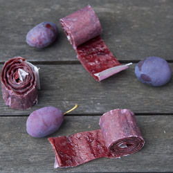 Plum fruit leather