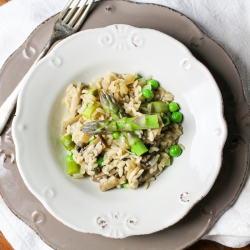 Vegan risotto w/ white truffle oil