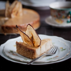 Pear and Ginger Ricotta Cheesecake