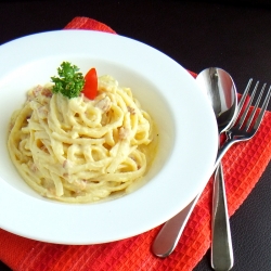 Carbonara with Greek Yogurt