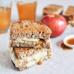 caramel apple grilled cheese