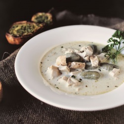 Pesto and Gnocchi Soup