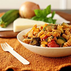 Pasta w/ ratatouille vegetables