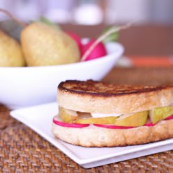 Pear and Brie Grilled Cheese