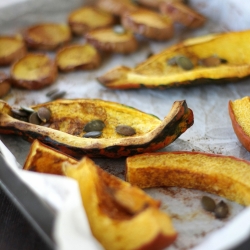 Spiced pumpkin baked