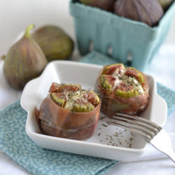 Prosciutto Wrapped Stuffed Figs