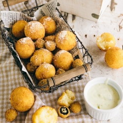 Cheesy Risotto Balls