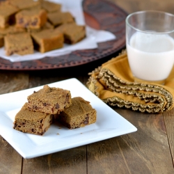 Sweet Potato Chocolate Chip Blondie