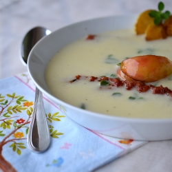 apple soup with bacon