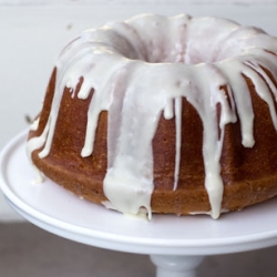 Orange yoghurt drizzle cake