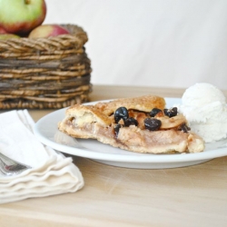 Apple Dried Cherry Crostata