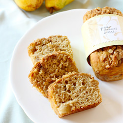 Caramelized Pear Streusel Bread