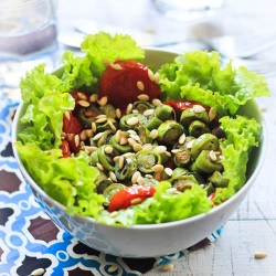 Roasted Eggplant &Tomato Salad