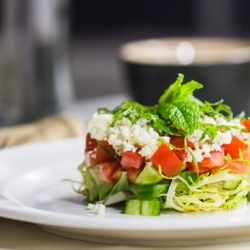 Cucumber, Tomato, and Feta Salad