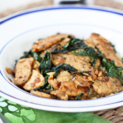 One Skillet Tempeh and Kale