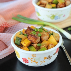 Tofu-Squash Stir Fry