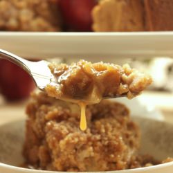 Apple Cake with Caramel Sauce