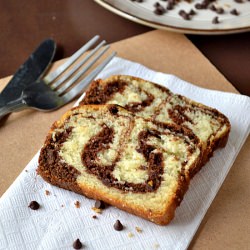 Eggless Marble Loaf Cake