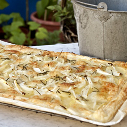 Potato, Onion and Rosemary Pastry