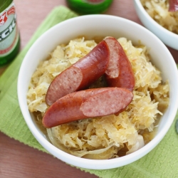 Sausage with Bavarian Sauerkraut