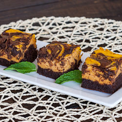 Pumpkin Cheesecake Brownies