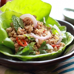 Pork Larb Lettuce Wrap