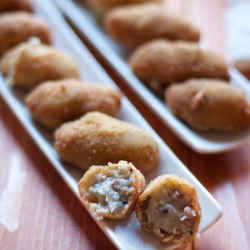 Mushrooms and Ham Croquettes