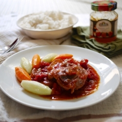 Peach and Tomato Braised Pork