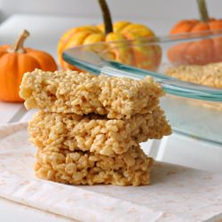 Pumpkin Spice Rice Krispie Treats