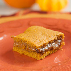 Pumpkin Caramel Bars