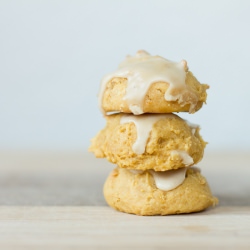 Pumpkin Cookies with Chai Tea Glaze