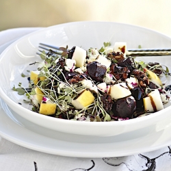 Pear, Beet and Goat Cheese Salad