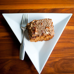 Caramel-Date Cake with Pecans