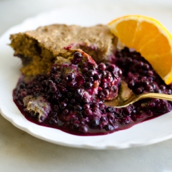 Vegan Elderberry Cobbler