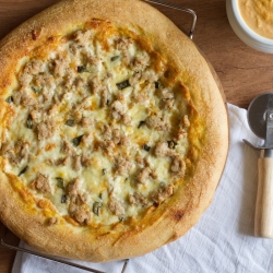 Pumpkin Sausage Pizza