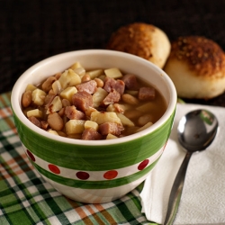 Smoky Ham, Bean and Sweet Potato Soup