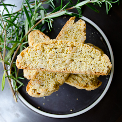 Rosemary Cornmeal Biscotti