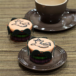 Bewitching Brush Embroidered Cupcake