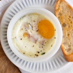 Baked Eggs with Spinach