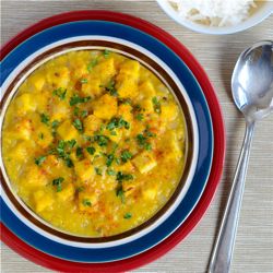 Red Lentil and Tofu Curry