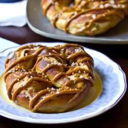 Caramel Apple Soft Pretzels