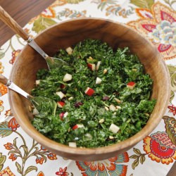 Kale, Pear and Cranberry Salad