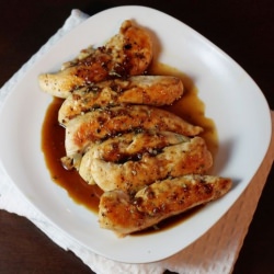 Chicken with Honey Beer Sauce