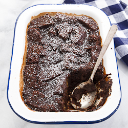 Chocolate Banana Bread Pudding